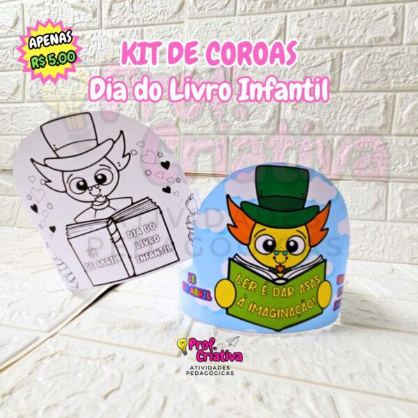 KIT DE COROAS - DIA NACIONAL DO LIVRO INFANTIL - Image 3