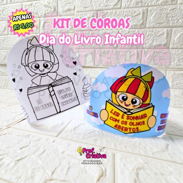 KIT DE COROAS - DIA NACIONAL DO LIVRO INFANTIL - Image 4