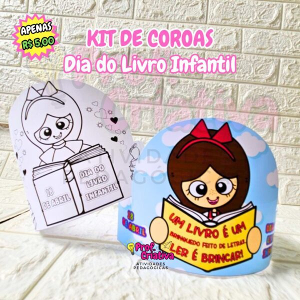 KIT DE COROAS - DIA NACIONAL DO LIVRO INFANTIL - Image 5