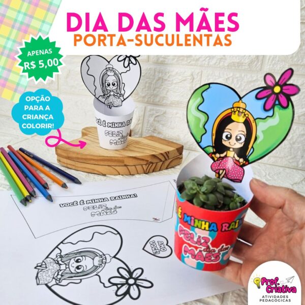 PORTA-SUCULENTAS - DIA DAS MÃES