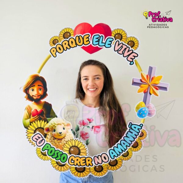 MOLDURA PARA BAMBOLÊ - PÁSCOA CRISTÃ