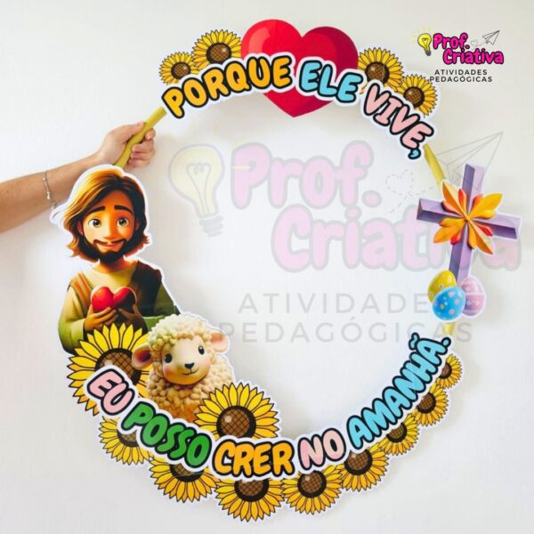MOLDURA PARA BAMBOLÊ - PÁSCOA CRISTÃ - Image 2