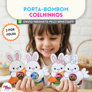 PORTA-BOMBOM DE COELHINHOS