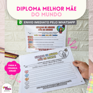 DIPLOMA MELHOR MÃE DO MUNDO