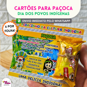 CARTÕES PARA PAÇOCA - DIA DOS POVOS INDÍGENAS