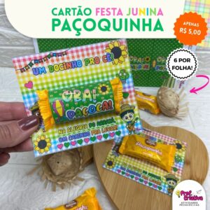 CARTÃO PARA PAÇOCA - FESTA JUNINA