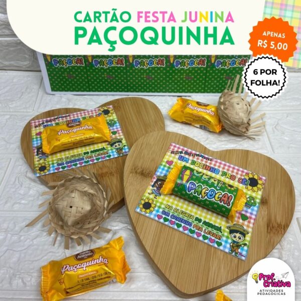 CARTÃO PARA PAÇOCA - FESTA JUNINA - Imagem 2