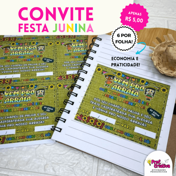 CONVITE PARA FESTA JUNINA