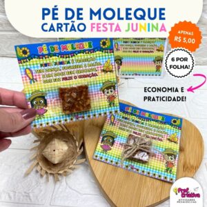 CARTÃO PÉ DE MOLEQUE - FESTA JUNINA