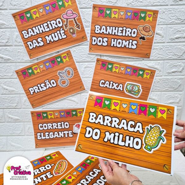 PLAQUINHAS DE IDENTIFICAÇÃO - FESTA JUNINA - Imagem 3