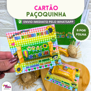 CARTÃO PARA PAÇOCA - FESTA JUNINA