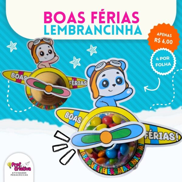 CARTÃO AVIÃO - BOAS FÉRIAS - Imagem 2