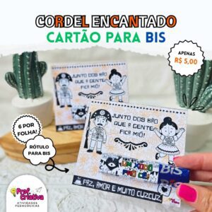 CARTÃO PARA BIS - CORDEL ENCANTADO