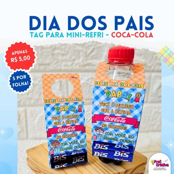 TAG MINI-REFRI COCA-COLA - DIA DOS PAIS