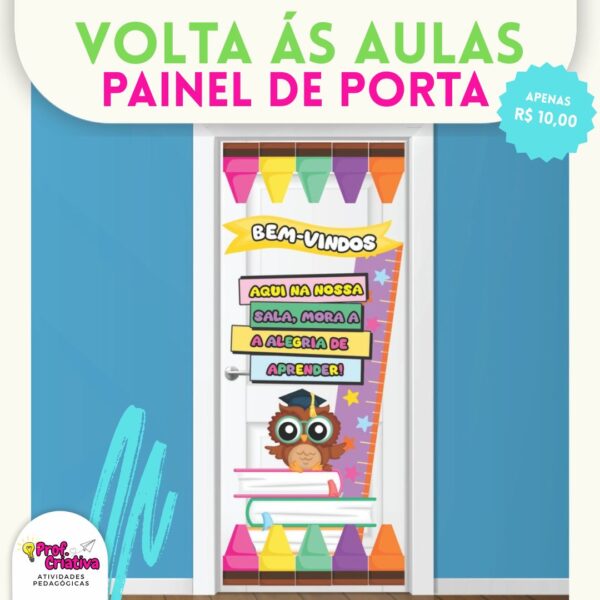 PAINEL DE PORTA  - VOLTA ÁS AULAS