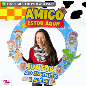 MOLDURA PARA FOTO - AMIGO ESTOU AQUI!