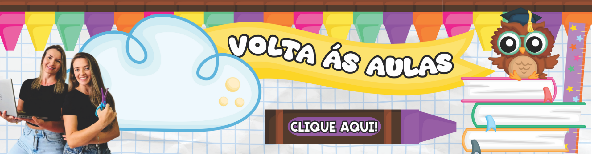 volta as aulas banner