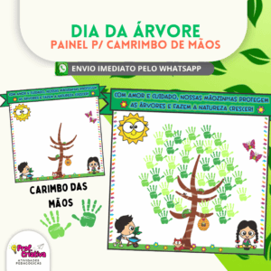 PAINEL CARIMBO DE MÃOS - DIA DA ÁRVORE