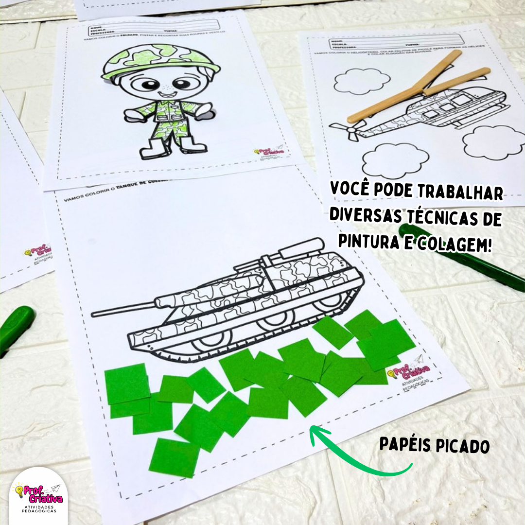 KIT DE ATIVIDADES - DIA DO SOLDADO - Imagem 4