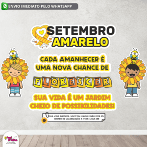 PAINEL FLORESCER - SETEMBRO AMARELO