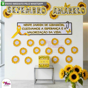 JARDIM DE GIRASSÓIS - ESPELHO/MURAL - SETEMBRO AMARELO