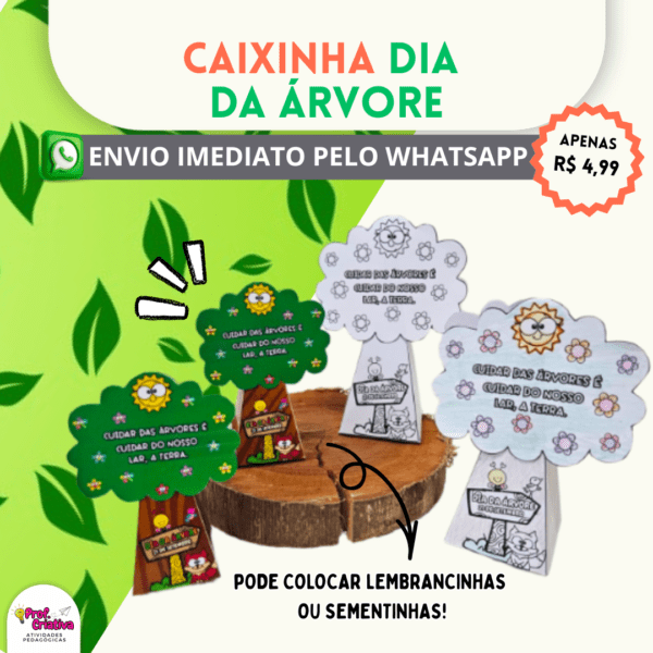 CAIXINHA DE ÁRVORE - DIA DA ÁRVORE - Imagem 2