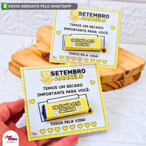 CARTÕES PARA BIS - SETEMBRO AMARELO
