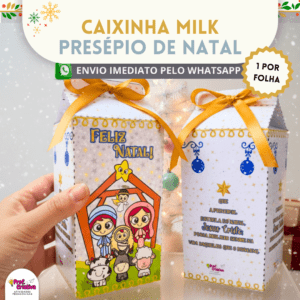 CAIXINHA MILK - PRESÉPIO DE NATAL