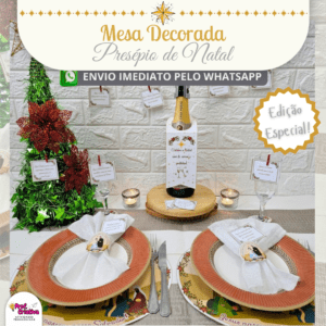 EDIÇÃO ESPECIAL: MESA DECORADA PRESÉPIO DE NATAL