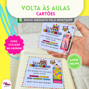CARTÕES - VOLTA ÀS AULAS