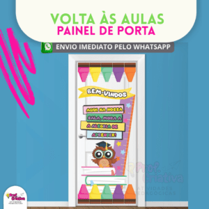 PAINEL DE PORTA  - VOLTA ÀS AULAS