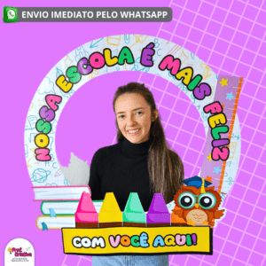 MOLDURA PARA BAMBOLÊ - VOLTA ÀS AULAS