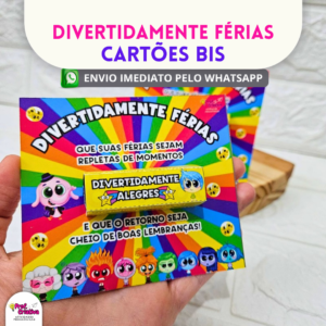 CARTÕES PARA BIS - DIVERTIDAMENTE FÉRIAS